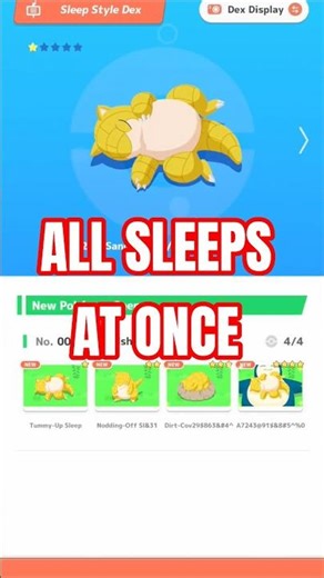 ALL Sleep Styles cleared at once! #pokemonsleep