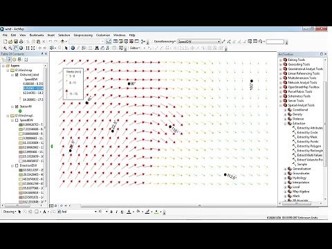 How to create a wind map in ArcGIS
