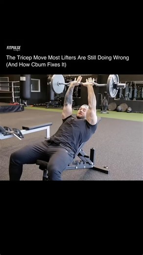 Workouts | Form Fixes | Muscle Growth on Instagram: "Most lifters rush this movement and lose all the tension that actually builds tricep size. Cbum’s approach is simple: control the weight, slow the descent, stretch behind the head, then drive up with intent. Master this and your triceps will finally start growing the way they should. @cbum #Triceps #SkullCrushers #Cbum #WorkoutTips #FitnessCoaching #GymForm #MuscleBuilding #ArmDay #FitnessReels #BodybuildingTips #StrengthTraining #TrainSmart"