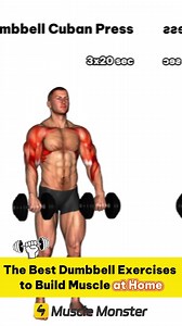 321 reactions · 25 shares | The Best Dumbbell Exercises to Build Muscle. Don't let limited access to the gym hold you back from achieving your fitness goals. Take control of your muscle-building journey with the Muscle Monster workout routine. Get ready to unleash your inner beast and sculpt your dream physique right! | Muscle Monster App | Facebook