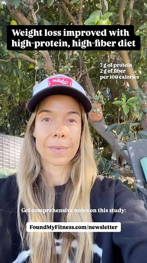 Dr. Rhonda Patrick on Instagram: "If you want to lose weight, consider focusing on getting a greater portion of your total calories from protein and fiber. A new study found that individuals who increased their intake of protein and fiber experienced significant weight loss over a 12-month period, without the need for calorie counting, frequent weigh-ins, or detailed food logging. The diet was centered on consuming foods with higher protein and fiber density—targeting at least 7 grams of protein
