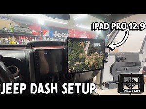 Jeep Mod Game-Changer: How I Mounted a 12.9” Tablet for Navigation!