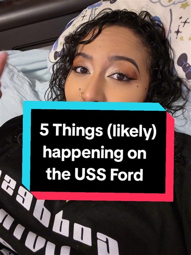 Replying to @barootangclan 5 Things likely happening on the USS Ford. Dear Sailors out there, you deserve better 🙏🏽😣 PLEASE keep your head up #Navyveteran #deployment #shiplife #ussford #aircraftcarrier