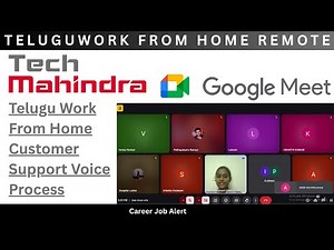 Tech Mahindra Work From Home Job Vacancy | Tech Mahindra Virtual Interview