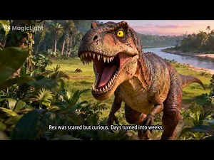 Rex – King of the Land | Dinosaur Story for Kids | T-Rex Journey of Courage and Family
