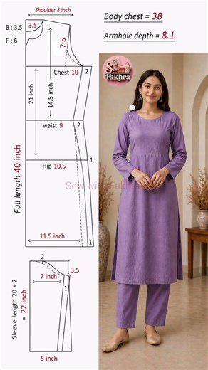✨Chest 38 Drafting + Final Look #shorts #draft #sewing #shortvideo #sewwithfakhra