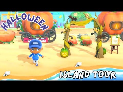 Cozy Autumn Halloween ACNH Island Tour 🎃 | Animal Crossing