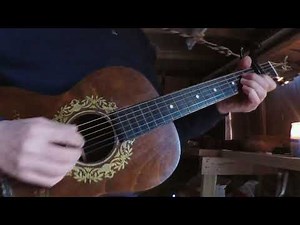 Hesitation Blues played on a Stella Guitar - 1930s Oscar Schmidt Built Decalomania