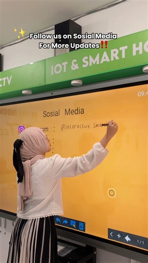 FOLLOW OUR SOSMED FOR MORE UPDATE ABOUT INTERACTIVE SMARTBOARD ✨‼️