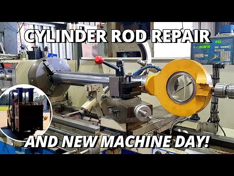 Repair CAT 988 Loader Rod & New Machine Day | Machining & Welding