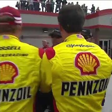 Denny Hamlin and Joey Logano FIGHT at Bristol! #shorts