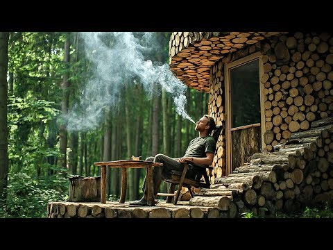 Architecture in the Wild | Building a Modern Wooden House and Garden in the Forest