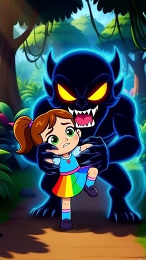 Dark demon vs mighty girl.