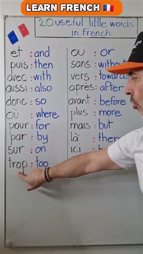 20 useful little Words in French to know! ☝️ | Learn French Grammar and Vocabulary with us #french