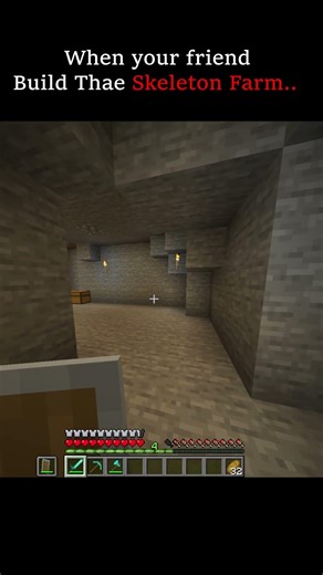 Worst Skeleton Farm Ever 💀(Instant Regret) #minecarft #shorts #wormholegaming