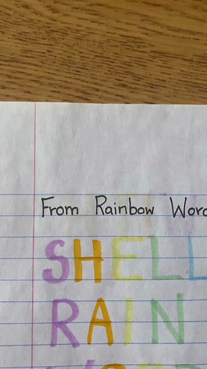 Rainbow Words and Sounds: Phonics Activities for Spelling Practice
