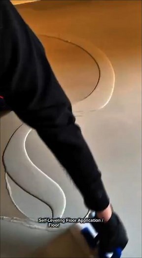 Professional Self-Leveling Floor Application Using Floor Squeegee| Smooth Concrete Finishing Process