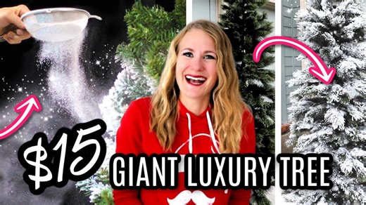 DIY professional Christmas tree makeover ❄️ Flocking on a dime (looks so high end!)