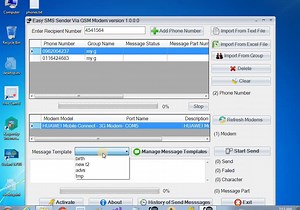 Send Bulk SMS Text Message From Computer to any phone number using multiple GSM Modems