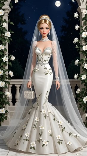 Jasmine Moonlight Bride #bridal #barbie #doll #fashion | Bridal wedding fashion doll