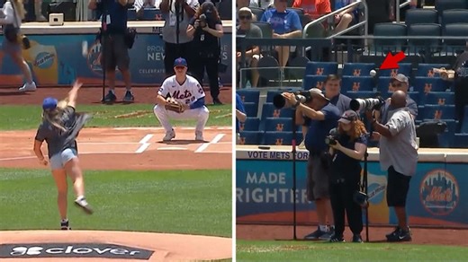 Matt and Jeff Hardy 'Beat Up' Giraffe Mascot At Mets Game, Throw Out First Pitch