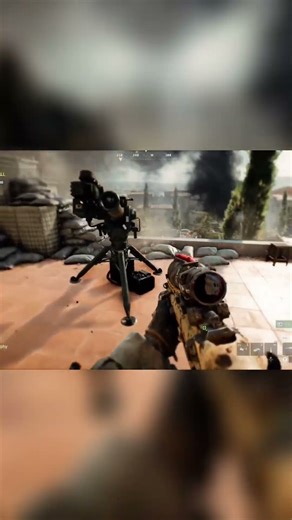Intense Battlefield Action: Player's POV, Explosions, and Fire! #shorts