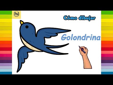Cómo dibujar un pájaro golondrina fácil para adultos | No.9 ARTES