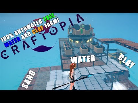 100% Automatic Tree / Wood Farm, Clay and Water using Camels and Green Monos! Craftopia クラフトピア
