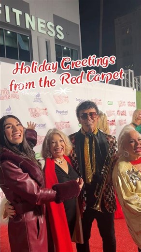 Happy Holidays from the red carpet at the Hollywood Christmas Parade!