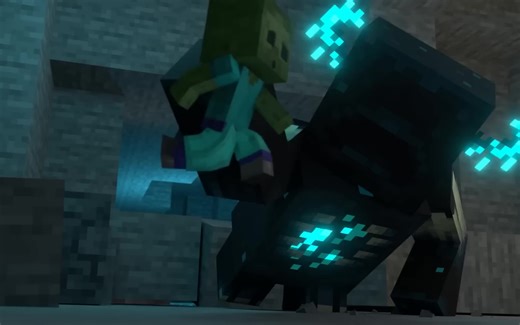 【Cubus Maximus动画】僵尸军团对决监守者 Zombie Army Vs Warden (Minecraft Animation)