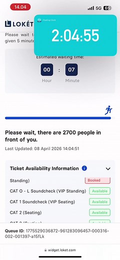 War Tiket EXO Planet 6 April 8