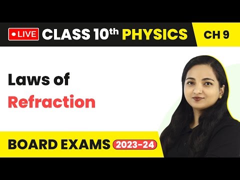 Laws of Refraction: Light – Reflection and Refraction | Class 10 Physics Chapter 9 (LIVE)