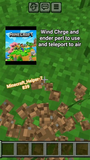 ender perl and wind charge use #short video#subscribe