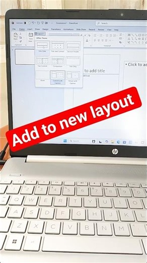 pawer point of master| layout add |