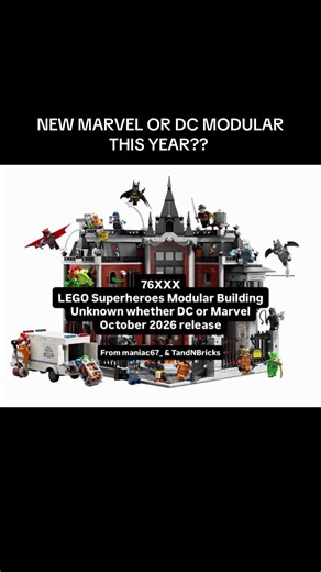 Lowkey hope it’s Oscorp or The Baxter Building but it’s probably gonna be dc themed #lego#legomarvel#legobatman#legodc#legoleaks