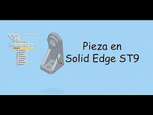 Tutorial Solid Edge ST9. Pieza 3D. Español