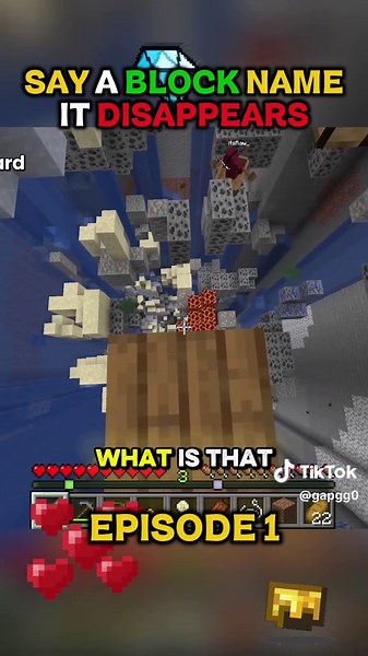 Disappearing Blocks Minecraft Episode 1 #minecraft #minecraftjava | minecraft