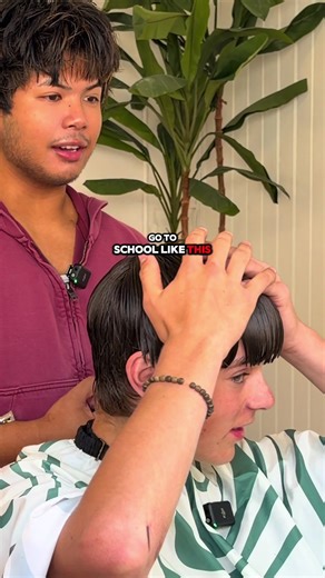 Bowl cut to mod cut styling tutorial | sea salt spray | clay | diffuser | blowdryer | straight 1a hair | texture | transformation | micd up | fyp | barber ~ hairstylist | HEADSPACE STUDIOS #transformation #hairtok #straighthair #blowouttaper #tutorial