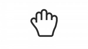 Download Hand Grab Cursor animated icon on white background for free