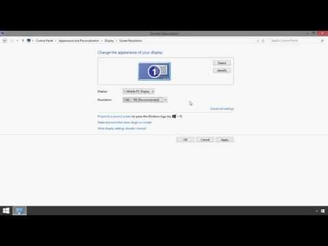 Windows 8: How to Adjust Screen Resolution