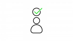 Download checkmark outline icon animation. transparent background for free