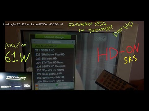 Atualização AZ-America s922 em TocomSAT Duo HD v02.059 (04/11/20)