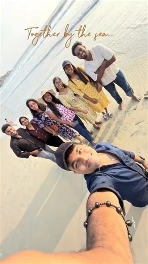 manjadi on Instagram: "Together By the Sea🌊⛱️ #beach #reels #outing #collegelife #trendingreels"