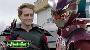 Power Rangers Beast Morphers - Blaze Ranger Morph Unmorphed Fight Episode 2 "Evox's Revenge"-0