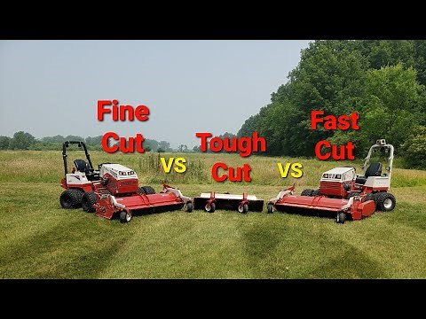 Ventrac Tough Cut Vs Fine Cut Vs Fast Cut Flails!