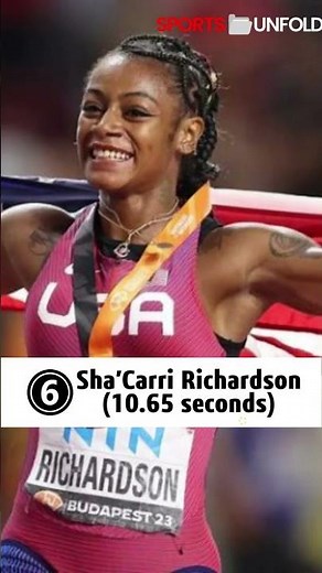 Top 10 fastest finish in 100m world Record Woman Running | Sports Unfold |