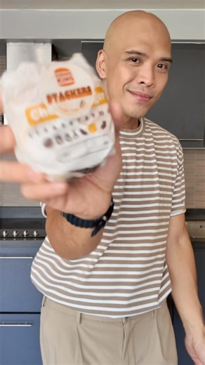 3.1K views · 44 reactions | Class is in session! Here’s how I eat my BK Stackers with poise and finesse!  #StackItYourWay #BurgerKingStackers Burger King Philippines | The Bald Baker | Facebook