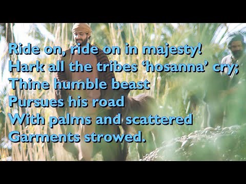 Ride On, Ride On in Majesty (Tune: Winchester New - 4vv) [with lyrics for congregations]