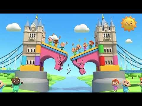 London Bridge Is Falling Down | Cocomelon Style Nursery Rhymes for Kids 👶🌈 | Fun Learning Song 🎵