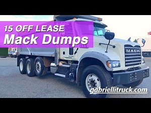 Used OFF LEASE Mack Tri axle Dumps For Sale